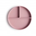 Assiette plate silicone rose